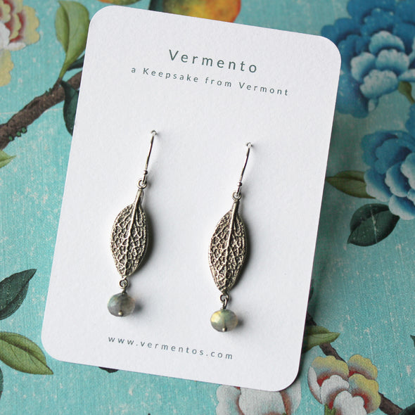 Sage Leaf Earrings