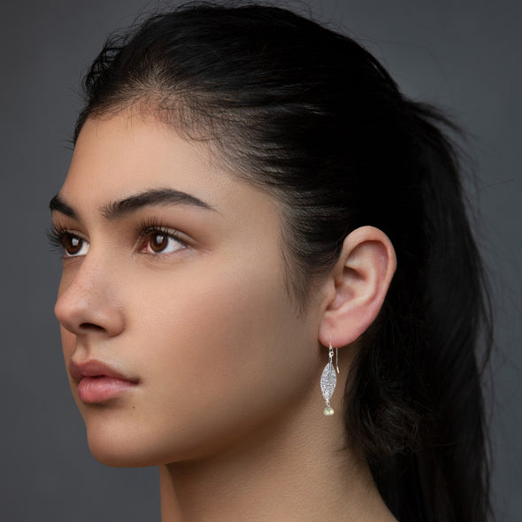 Sage Leaf Earrings