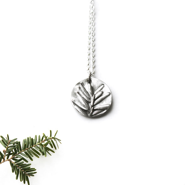 Evergreen Needle Necklace - Hemlock