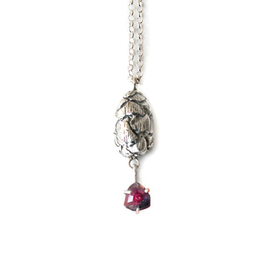 Tourmaline Pine Cone Necklace